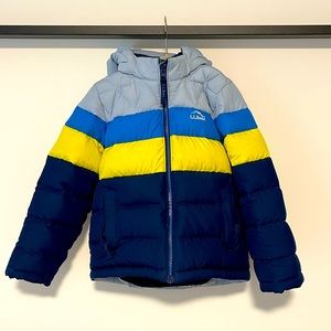 LL Bean Kids' Water Resistant Hooded Down Jacket